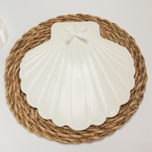 İstiridye Kabuğu Şeklinde İncili Özel Davetiye Modeli