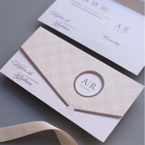 Modern Pencereli Katlamalı Davetiye